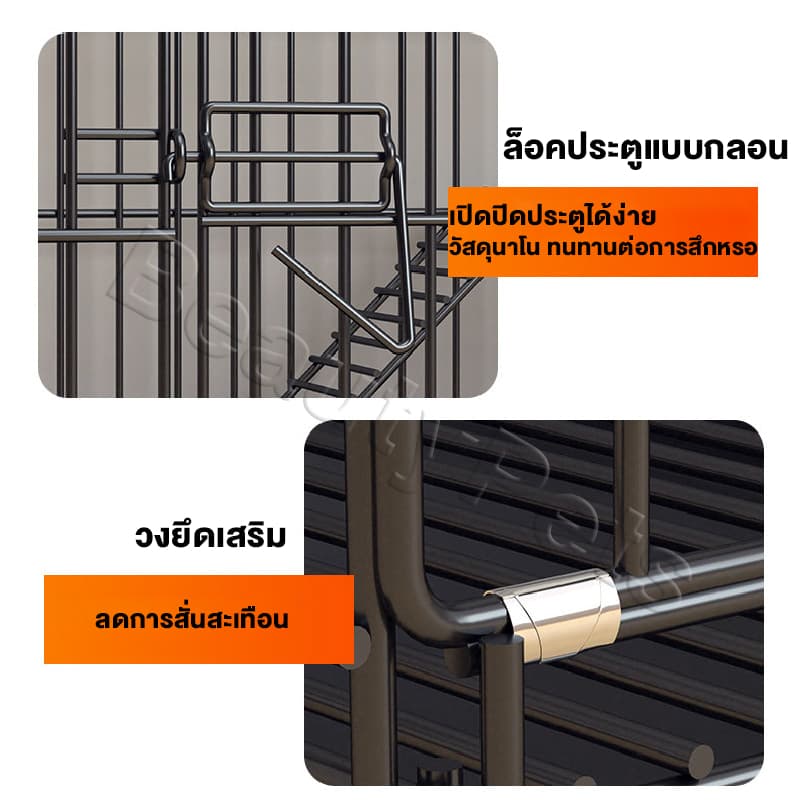 กรงแมวขนาดใหญ่ คอกแมวหลายชั้น พับได้ คอกแมวพับได้หลายชั้น ขนาดใหญ่ ใช้ในบ้าน สะดวกทำความสะอาด รูปที่ 4