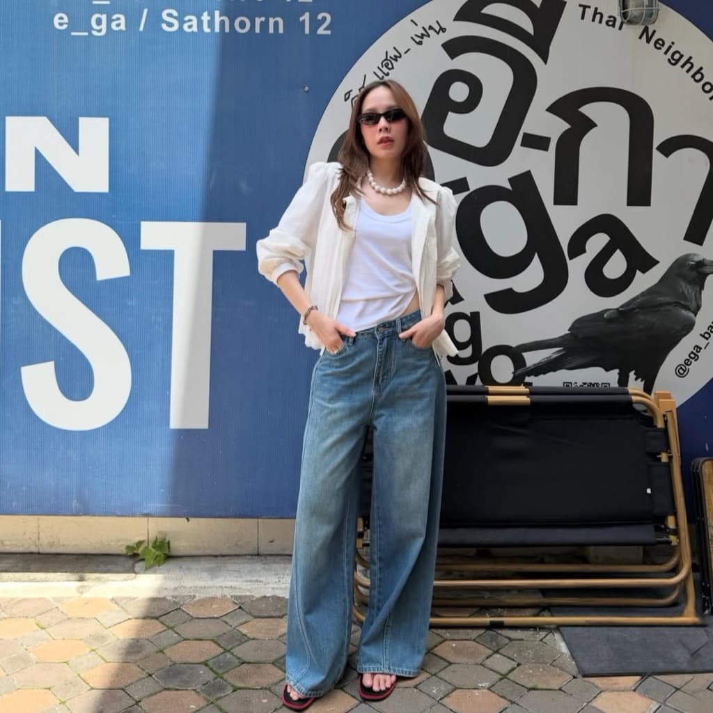 tshop กางเกงยีนส์ ทรง BAGGY Denim รูปที่ 5