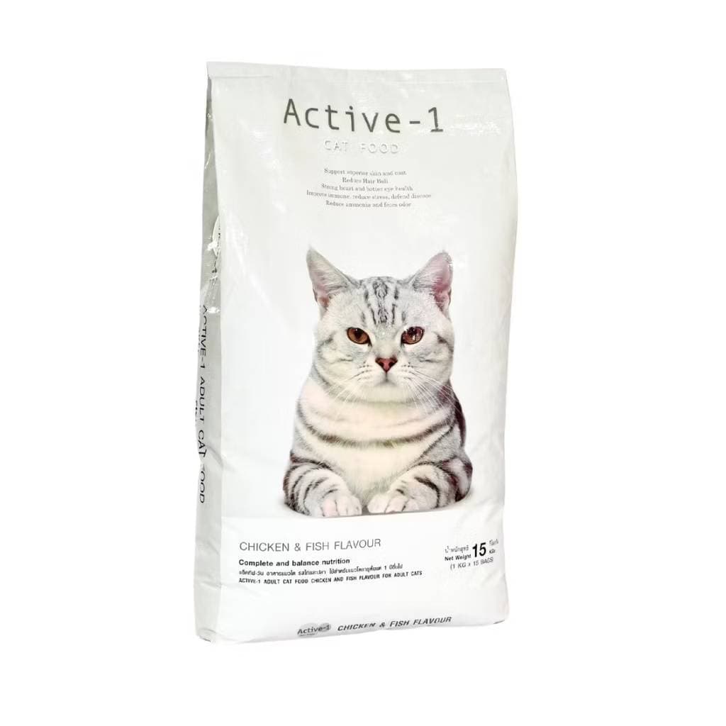 อาหารแมว Active-1 เกรดพรีเมี่ยมขนาด 14-15 กก. สำหรับแมวอายุ 4 เดือนขึ้นไป ไม่เค็ม โซเดียมต่ำ รูปที่ 5