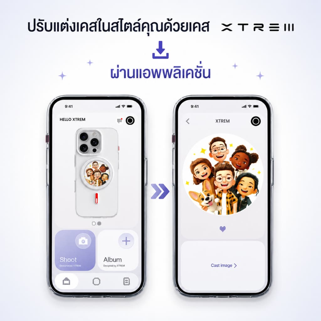 XTREM เคสเปลี่ยนรูป เคสมือถือ เคสไอโฟน เปลี่ยนรูปได้ สำหรับ iP 17 Series DIY หน้าจอ E-Ink รูปที่ 5