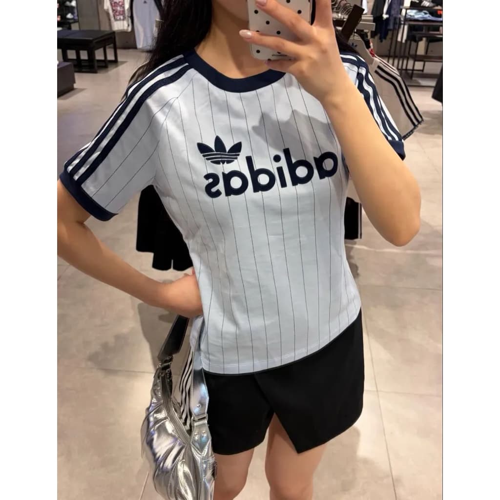 Ads baby tee" เสื้อยืดคอกลมเบบี้ทีรุ่นใหม่ ชนช็อป น่ารักมากก ดีเทลงานปัก ตรงตามช้อปเลย ผ้าเนื้อนิ่ม รูปที่ 4