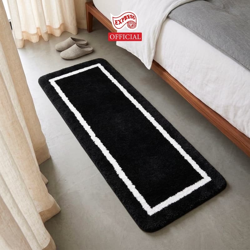 EXPRESS CARPET พรมเช็ดเท้ายาว 50x120cm หนานุ่ม16-30mm พรมยาวมีกันลื่น ซักได้ แห้งไว รูปที่ 5