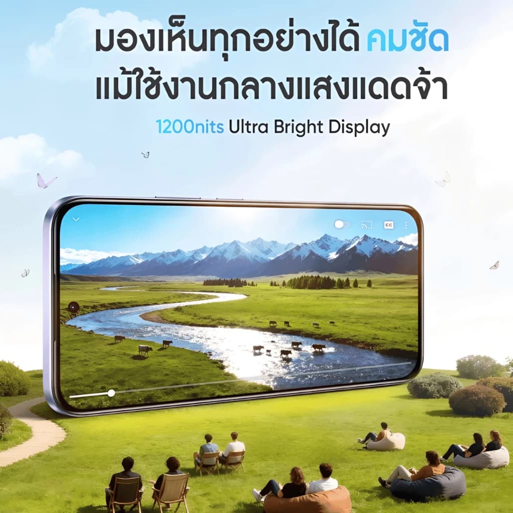 C85 5G สมาร์ทโฟนสเปคแรง จอ 144Hz Ultra Bright 1200 nits แบตอึด 7000mAh กันน้ำกันฝุ่น IP69 Pro รูปที่ 5