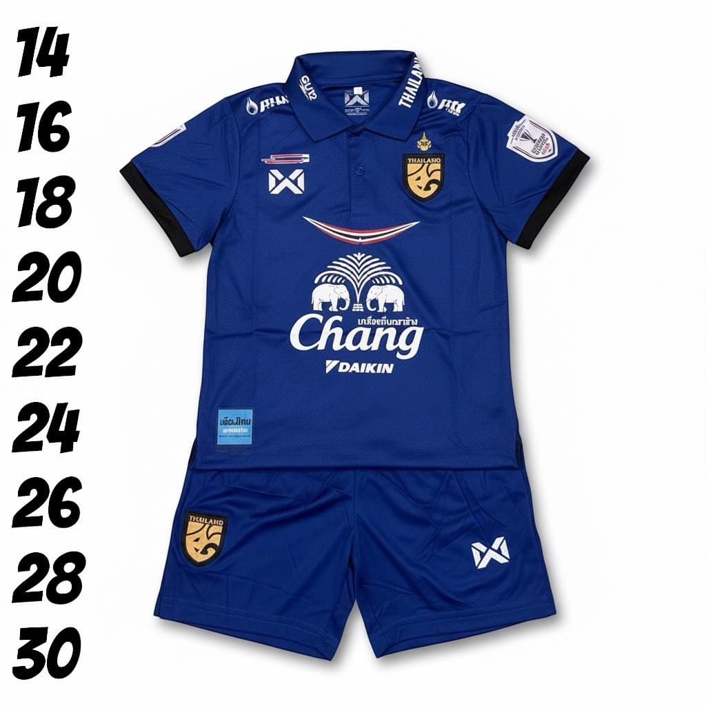 ชุดบอลชุดกีฬาเด็กเสื้อพร้อมกางเกงผ้านิ่มเย็นใส่สบายไม่ระคายเคืองต่อผิวซักรักษาง่ายใส่ได้ทั้งเด็กหญิงแหละชาย รูปที่ 5