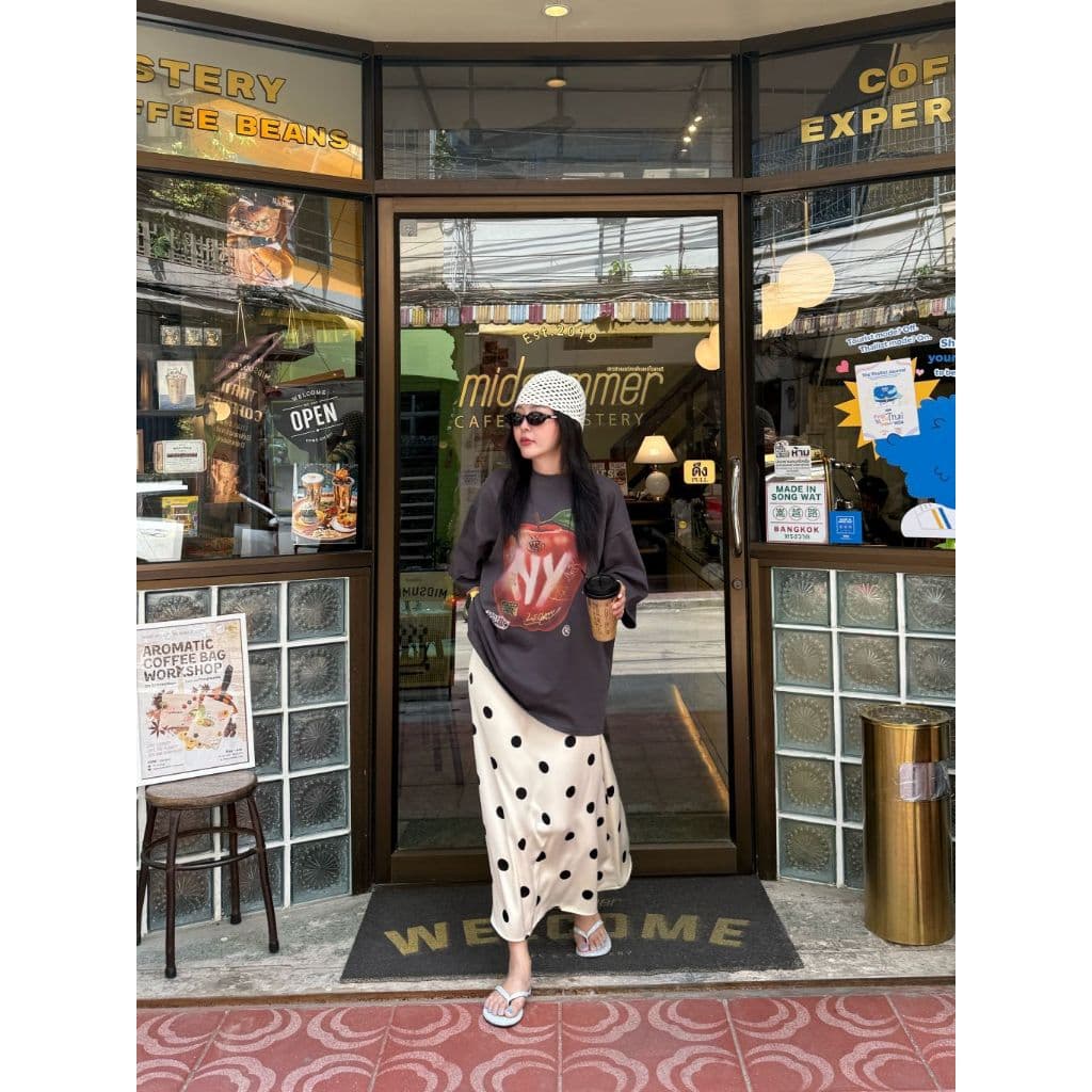 NEW YORK OVERSIZE - เสื้อโอเวอร์ไซต์ ผ้าคอตตอนเนื้อหนา รูปที่ 9