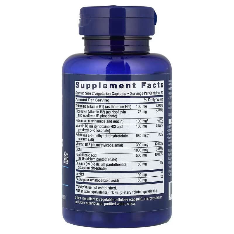 ! Life Extension, BioActive Complete B-Complex, 60 Vegetarian Capsules บีคอมเพล็กซ์ รูปที่ 3