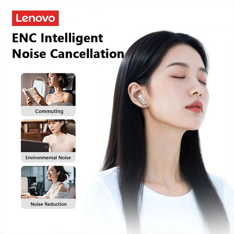 Lenovo LE208 หูฟังบลูทูธ หูฟังไร้สาย หูฟังเกมมิ่ง ไม่ดีเลย์ Latency ต่ำ เสียงดี เบสแน่น IPX5 กันน้ําคุณภาพเสียงไฮไฟ รูปที่ 6