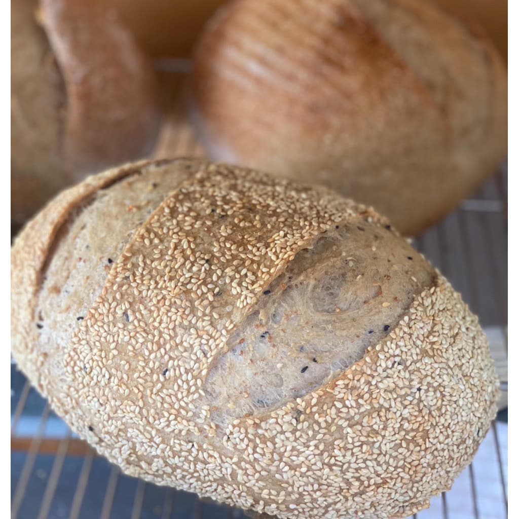 Sourdough Whole Wheat & White Sesame 650 g ขนมปังซาวโดวจ์ โฮลวีท & งาขาว ยีสต์ธรรมชาติ #ไม่มีน้ำตาล ไม่มีสารกันบูด รูปที่ 5
