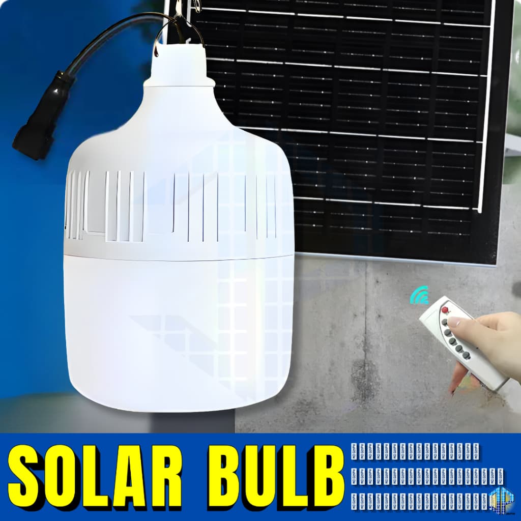 SOLAR BULE ไฟตุ้ม 90000w ไฟตั้งแคมป์ ไฟโซล่าเซลล์แสงไฟสีขาว ไฟพลังงานแสงอาทิตย์ รูปที่ 1