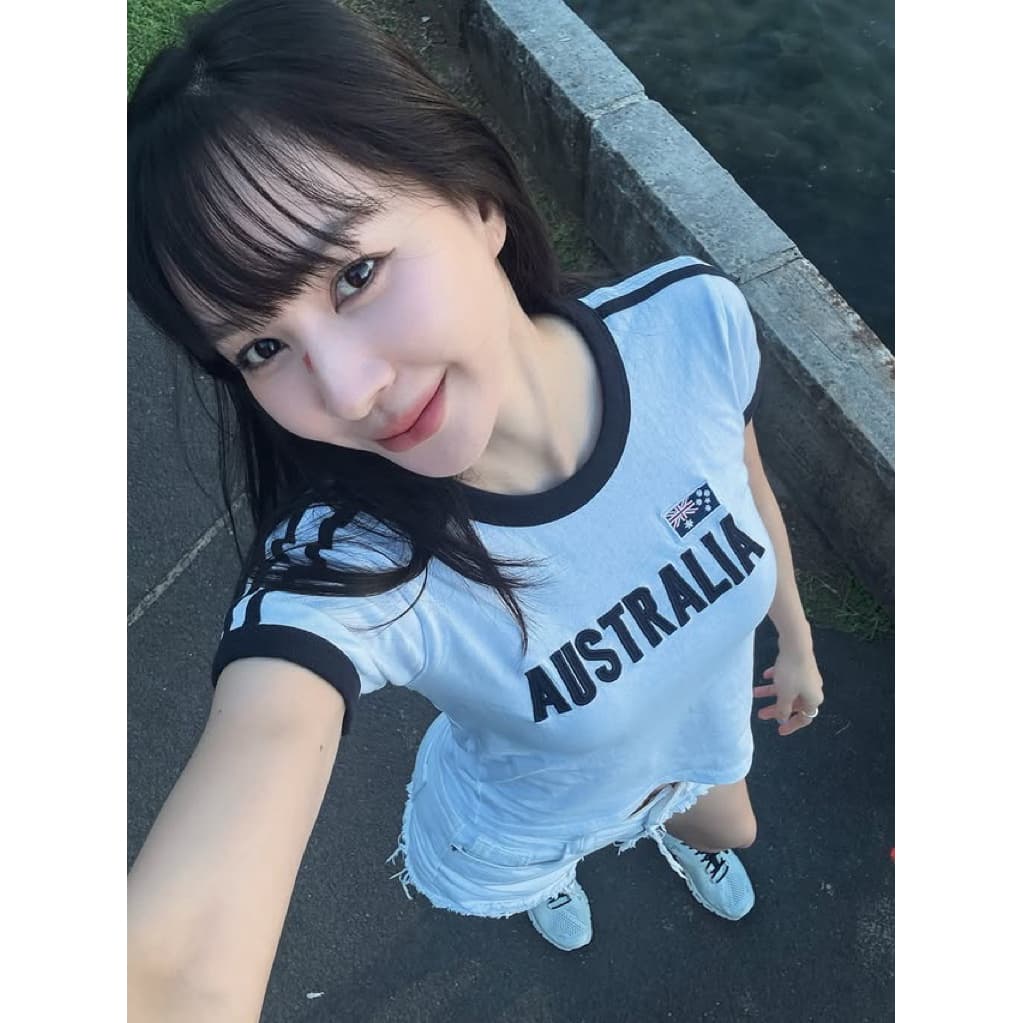 NY Newyork Aus baby tee เสื้อยืดคอกลมแขนสั้นทรงเบบี้ที งานปักลายใหม่น่ารักมาก รูปที่ 9