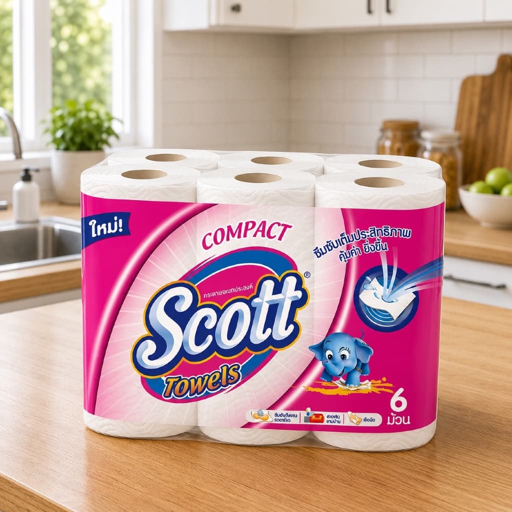 Scott กระดาษอเนกประสงค์ Big 6 | Pick A Size 6 | Compact 6 รูปที่ 4
