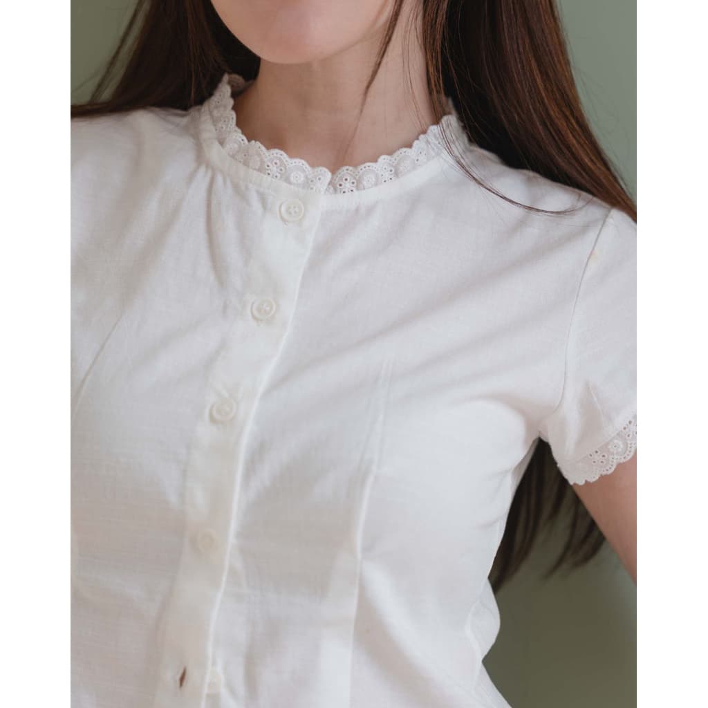 Annee ชุดเซ็ต 2 ชิ้น รุ่น Petal ( เสื้อ + กระโปรง มีซับในเป็นกางเกงอีกชั้น) รูปที่ 8