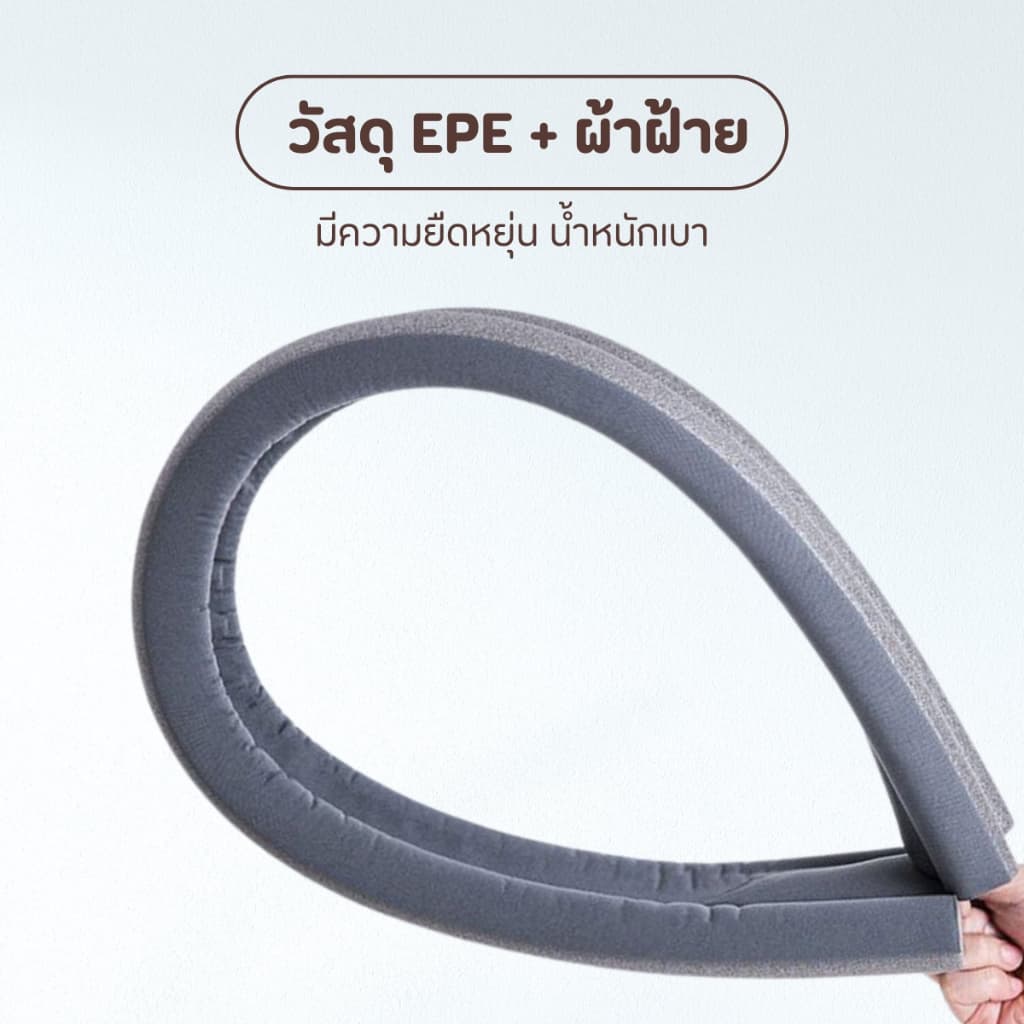 ที่กั้นประตู แบบสอด ที่ปิดช่องบานประตู คิ้วกั้นประตู ที่กันประตู กันฝุ่น กันแมลง กันแอร์ออก ป้องกันเสียง ให้เลือก4สี รูปที่ 6