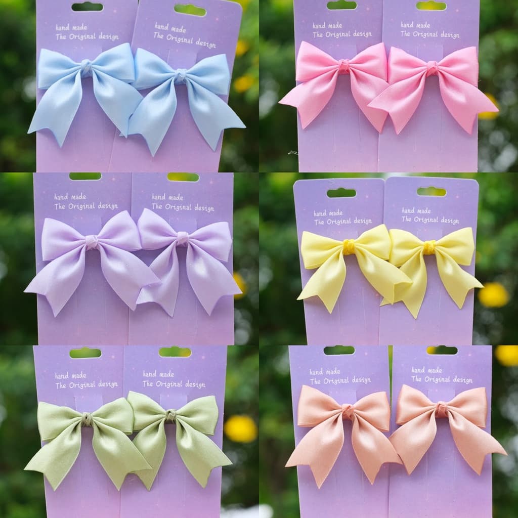 โบว์นักเรียนสีพื้น รุ่น Sugar Satin รูปที่ 2