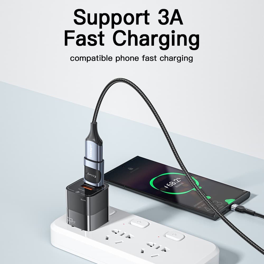 Essager ตัวแปลง USB เป็น Type C Mirco เป็น Type C Type C เป็น USB Type C ABS สําหรับคอมพิวเตอร์ Android Premium OTG รูปที่ 4