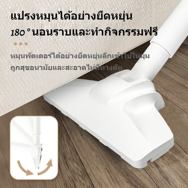 DECKER เครื่องดูดฝุ่นไร้สาย 16000pa เครื่องดูดฝุ่นในรถ แรงดูดสูง 2IN1เครื่องดูดฝุ่น Dry & Wet เหมาะสำหรับสัตว์เลี้ยง รูปที่ 8