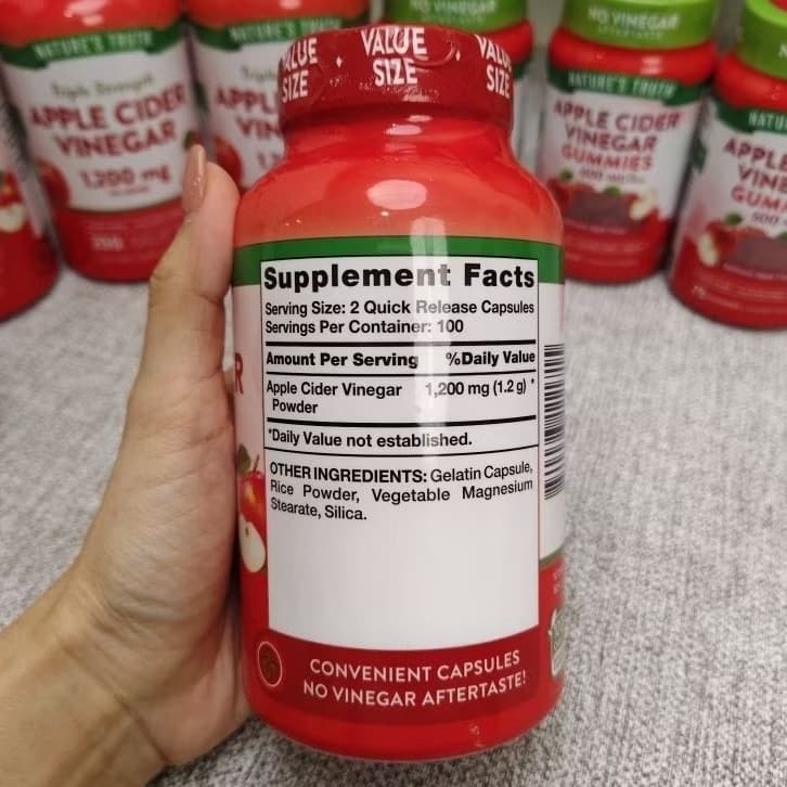 !!!Nature's Truth Apple Cider Vinegar แบบแคปซูล และ Gummies จากอเมริกา แท้ 100% รูปที่ 4