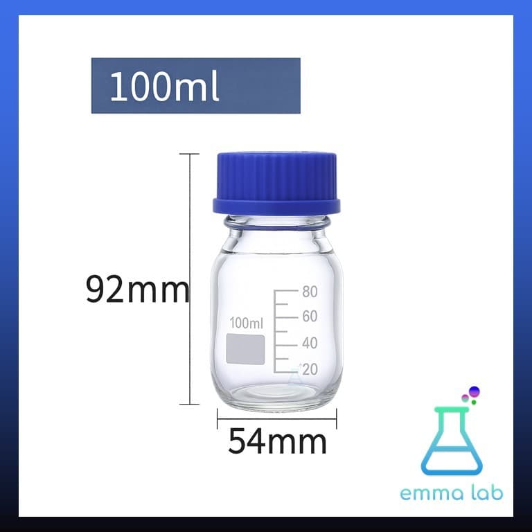 ขวดแก้ว ขวดสารเคมี แบบฝาเกลียว ขนาด 250, 500,1000,2000ml, Duran Bottle / Reagent bottle, Glass Laboratory Bottle, Glass รูปที่ 6