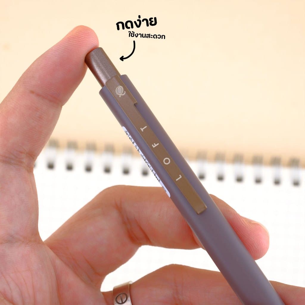 Quantum ควอนตั้ม ปากกาเจล รุ่น Loft ล็อฟท์ ขนาด0.5mm. หมึกน้ำเงิน รูปที่ 5
