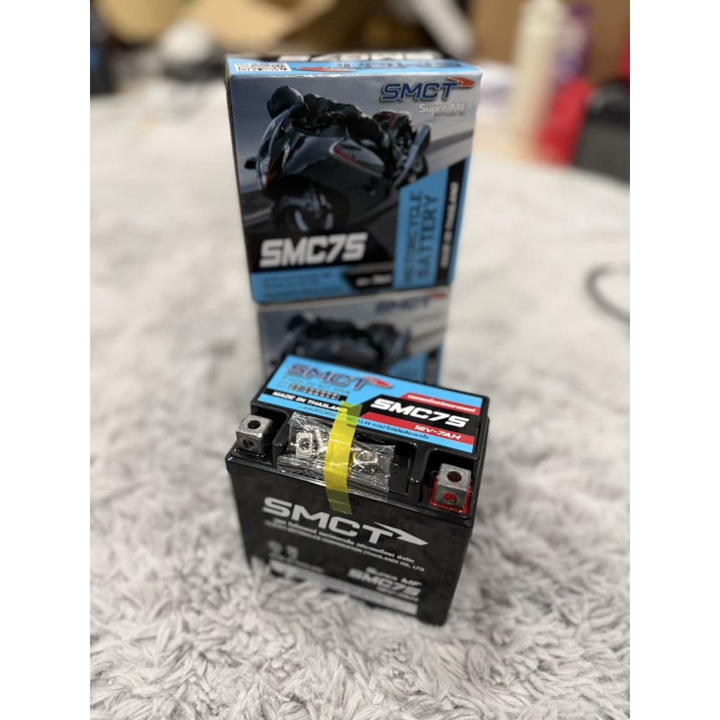 แบตเตอรี่ SMCT 12V-5AH/12V-7AH สำหรับรถจักรยานยนต์ สามารถใส่ได้หลายรุ่น รูปที่ 5