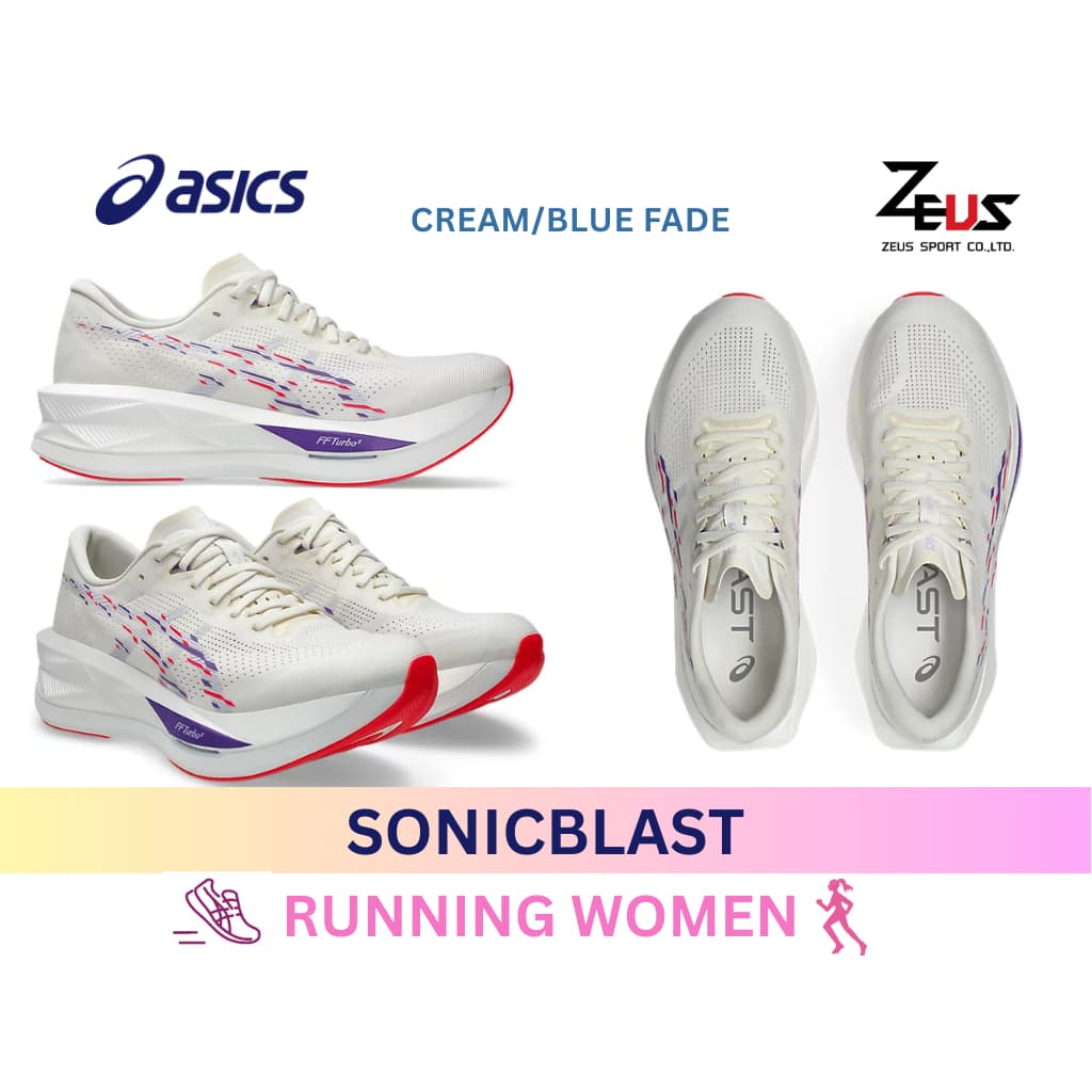 ASICS SONICBLAST รองเท้าวิ่งผู้หญิง แบบTempo / Daily training เบา ระบายอากาศดี ยาง ASICSGRIP รูปที่ 7