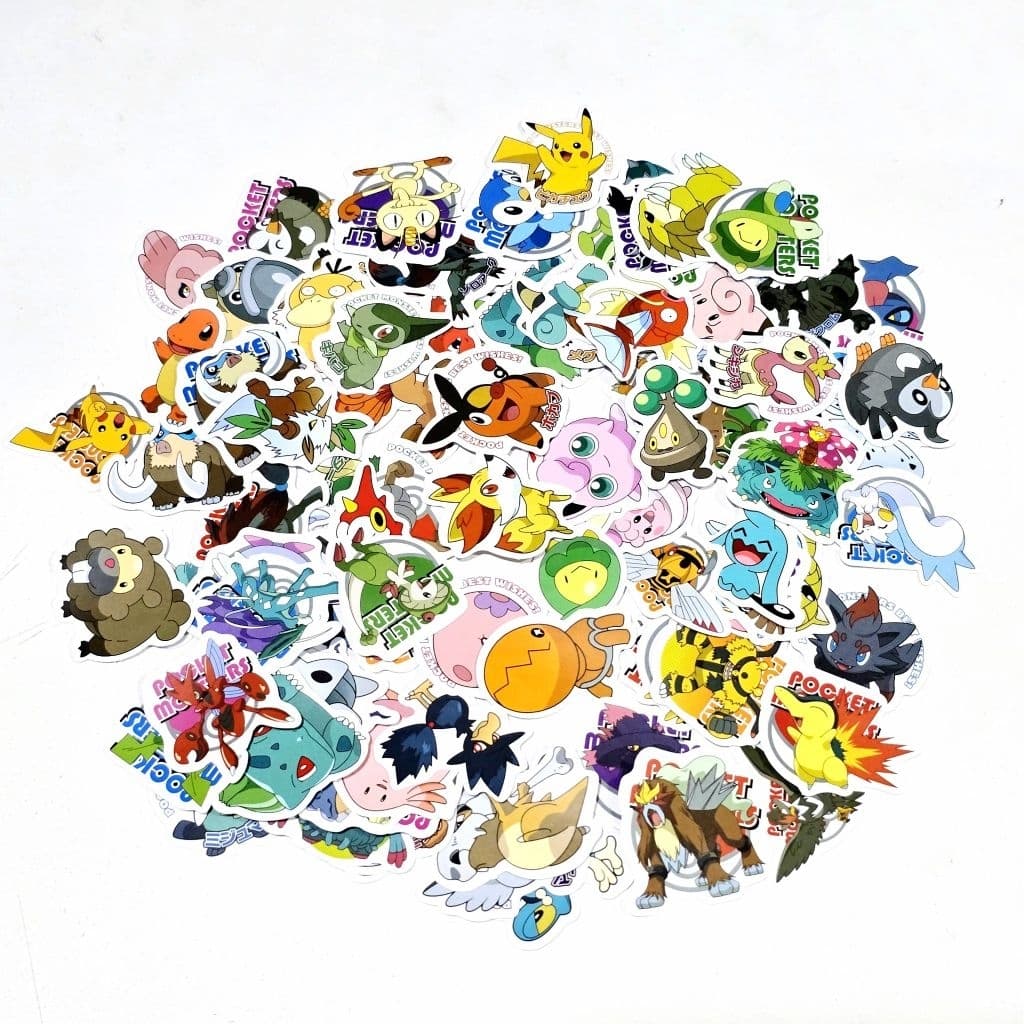 สติ๊กเกอร์ Pokemon โปเกมอน Pikachu ปิกาจู ชิ้นเล็กๆ น่ารักๆ รูปที่ 2