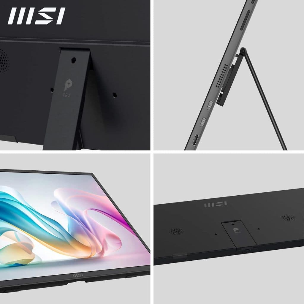 MSI Pro MP165 E6 Portable Monitor 15.6 Inch Full HD - IPS Panel 1920 x 1080, 60Hz, 4ms, Speaker, HDMI, USB-C, Vesa Mount รูปที่ 3