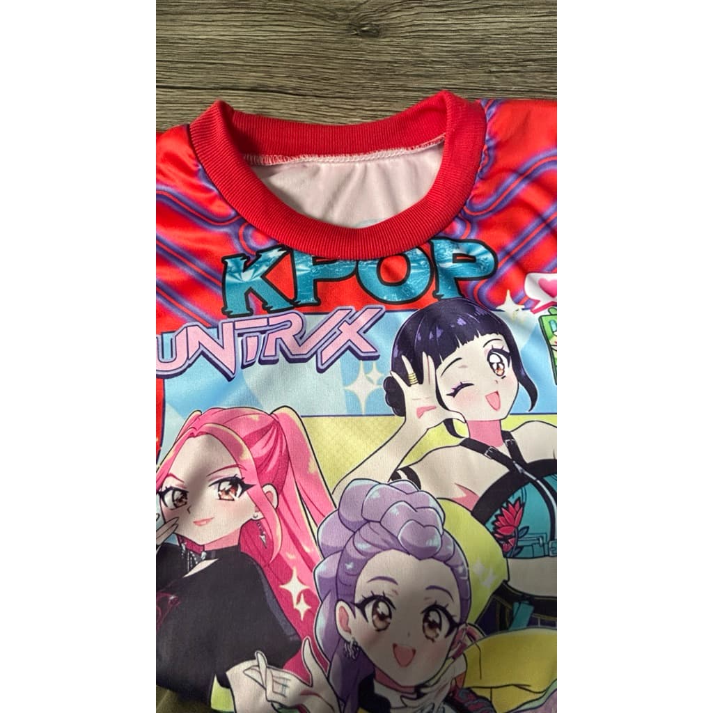 ชุดเด็กโซดาป๊อบ ชุดเสื้อแขนสั้นกางเกงขาสั้นผ้าพิมพ์ลายการ์ตูนไซส์ รูปที่ 4