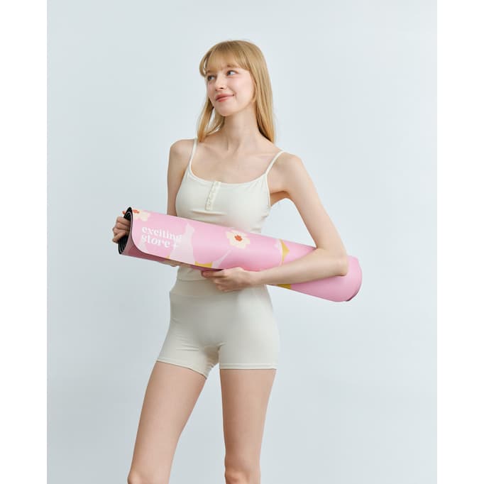 Exciting Bloom Blush Pro Mat | เสื่อโยคะ เสื่อออกกำลังกาย รูปที่ 4