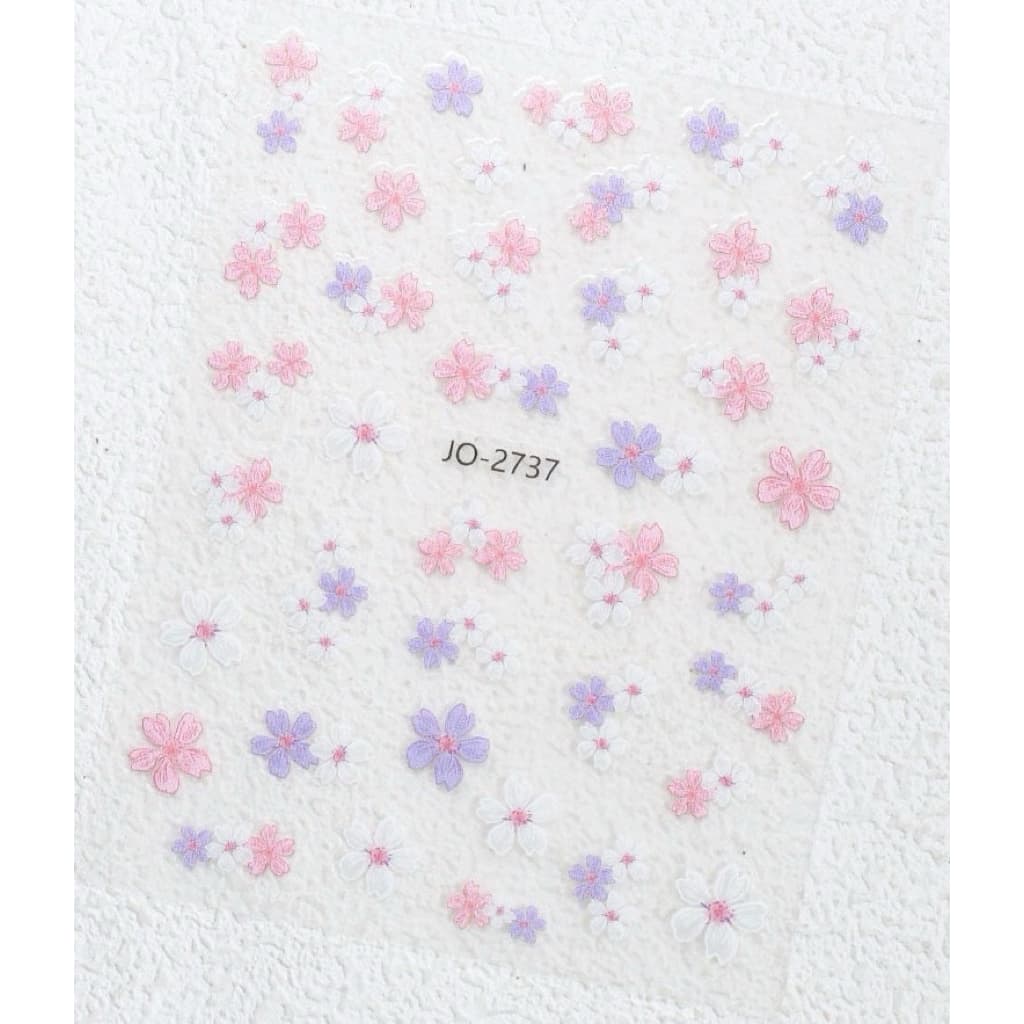 สติกเกอร์ลายดอกไม้ สำหรับแต่งเล็บ แบบลอกแปะ รูปที่ 6