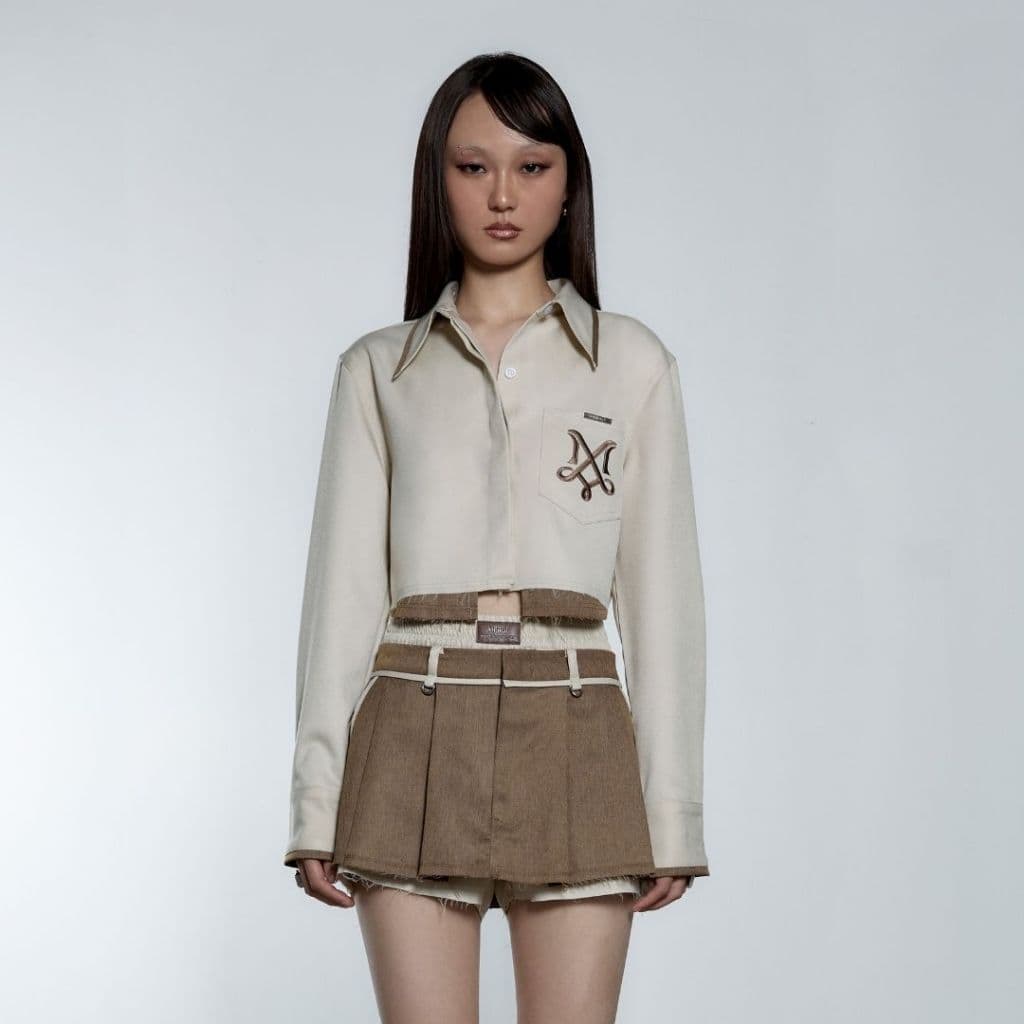 Merge Official - Zena Crop Shirt รูปที่ 7