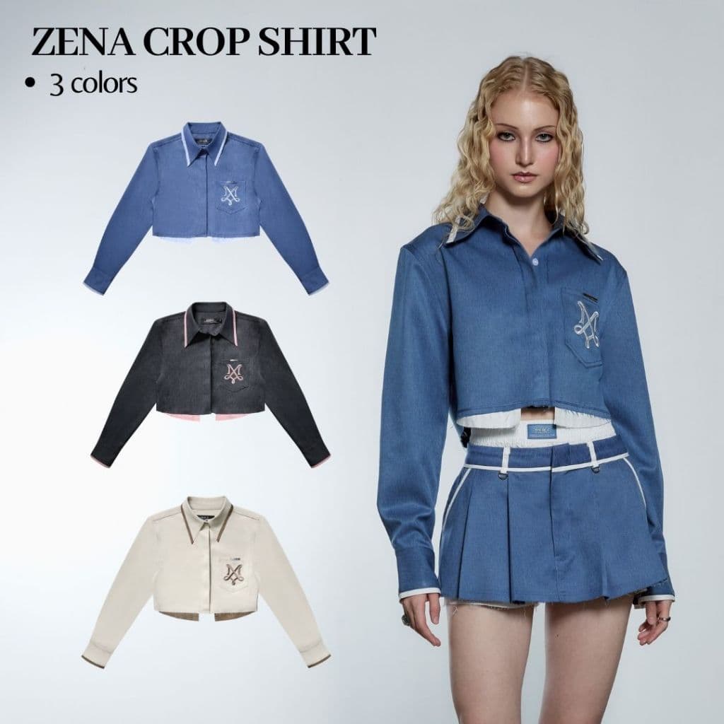 Merge Official - Zena Crop Shirt รูปที่ 1