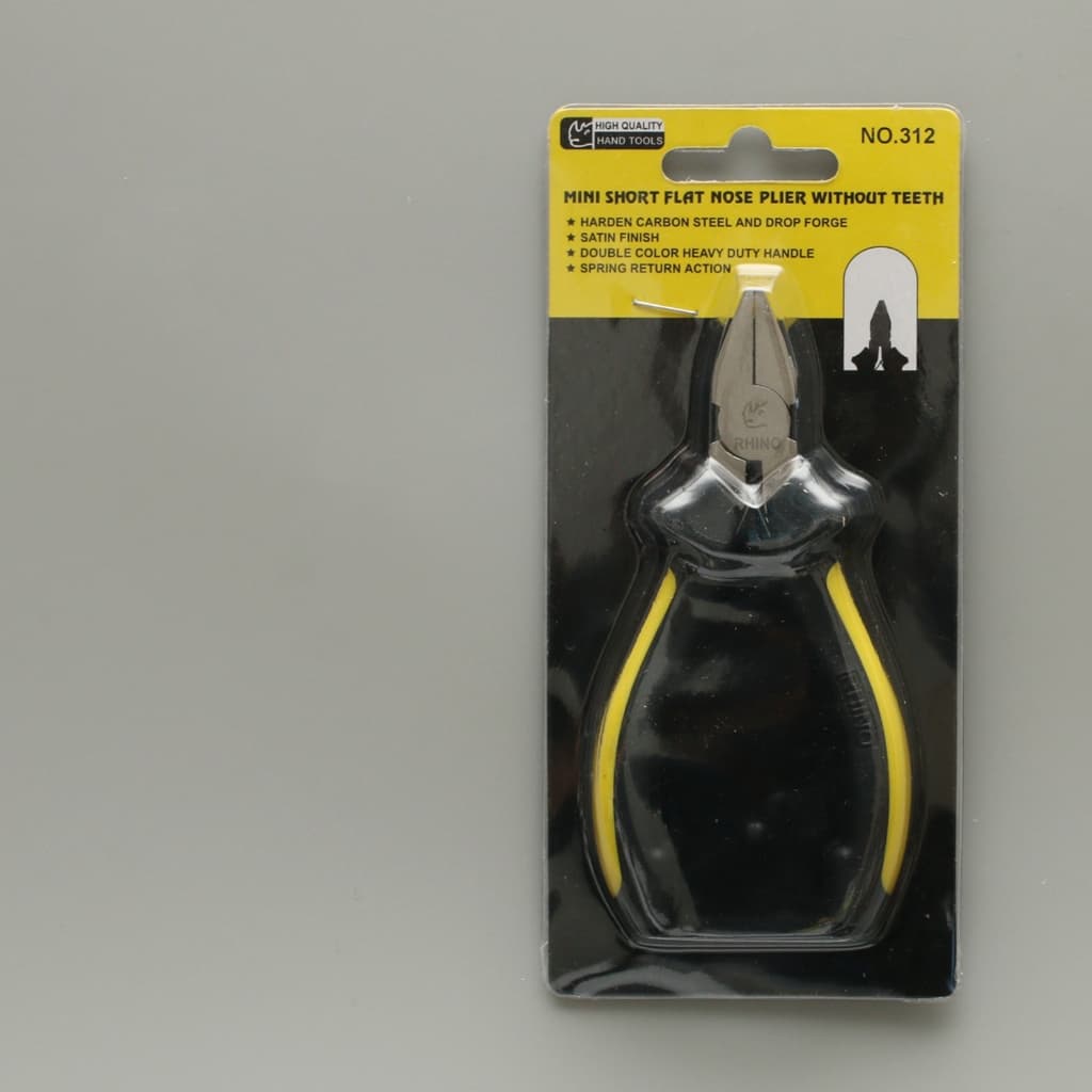 RHINO BRAND MINI PLIER คีม ตราแรด ของแท้ รุ่น No.312 คีมปากสั้นแบนเรียบ รูปที่ 3