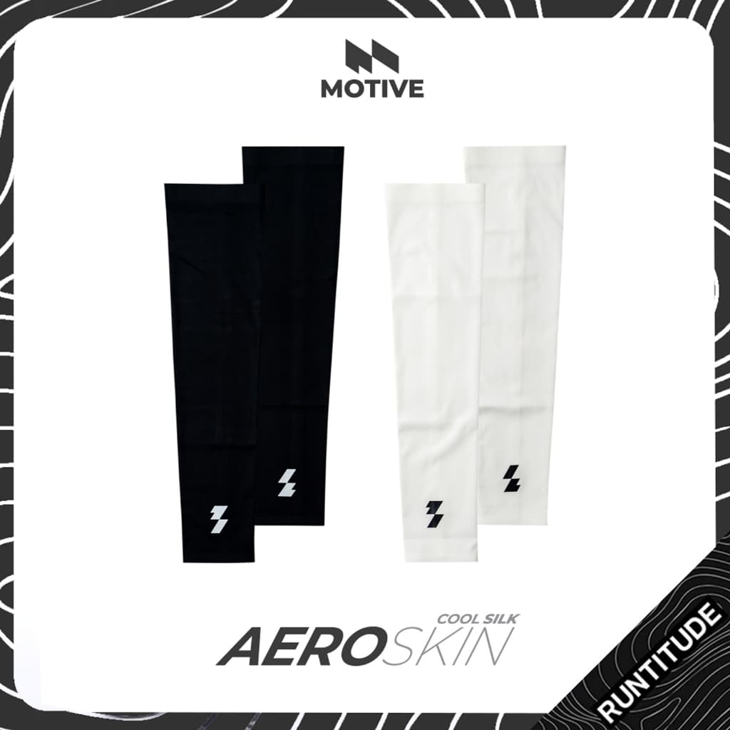 MOTIVE ปลอกแขน Arm Sleeves รุ่น AeroSkin Cool Silk ปลอกแขนกันแดด ปลอกแขนวิ่ง ไร้รอยต่อ รูปที่ 1