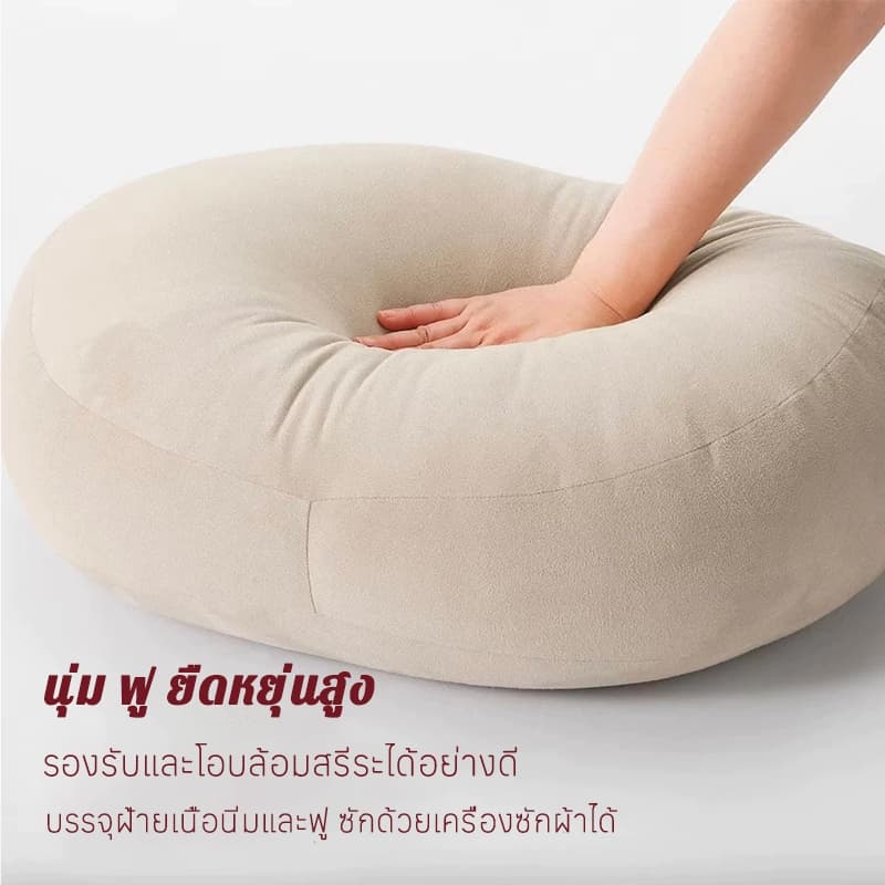 หมอนอิง หมอน หมอนรองเอว หมอนรองหลัง แบบนิ่ม Soft Multi Cushion หมอนรองหลัง หนานุ่มพิเศษ สําหรับรถยนต์ สํานักงาน รูปที่ 2