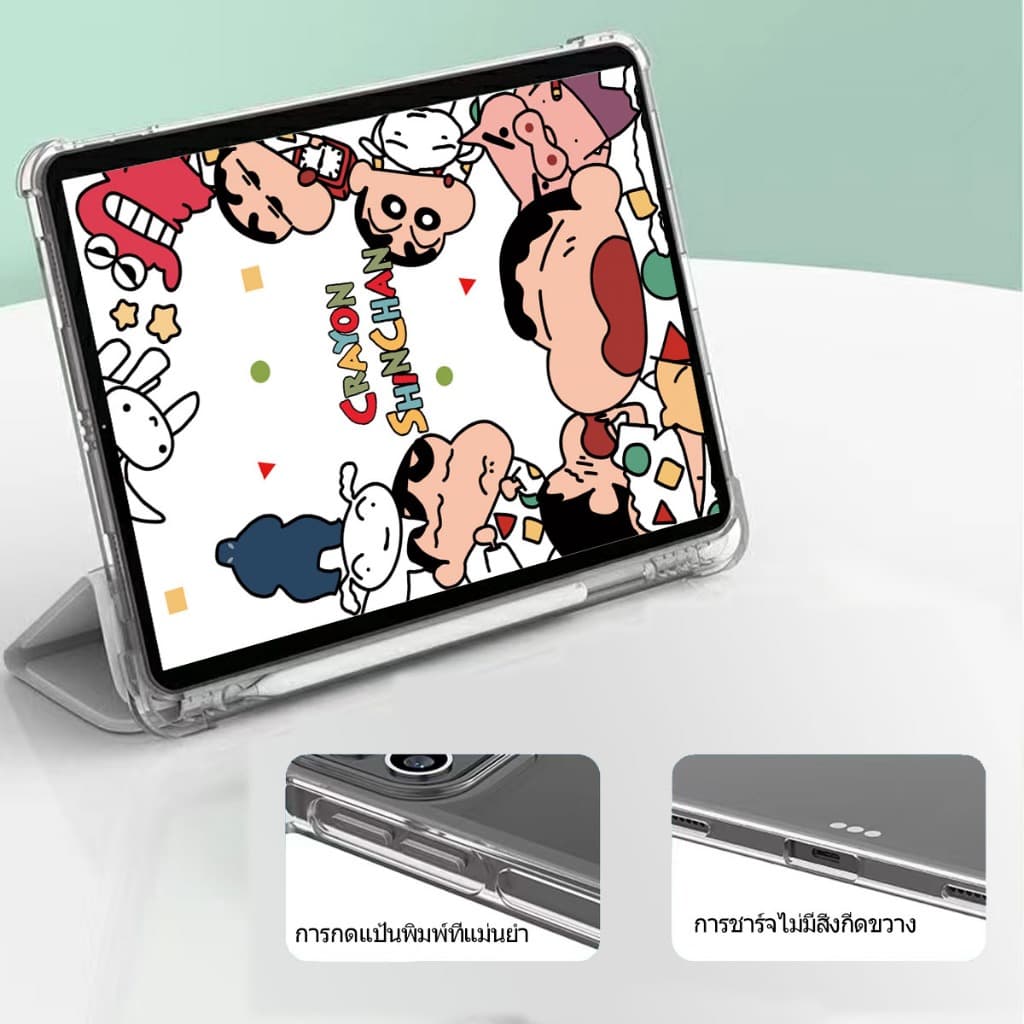 เคสใสไอแพด เคสสำหรับไอแพด ipad Case มีช่องปากกา เคสไอแพด air7 air11 M2/M3 gen11 air1/2/3/4/5 9 7 gen5/6/7/8/9/10.2 gen10 รูปที่ 9