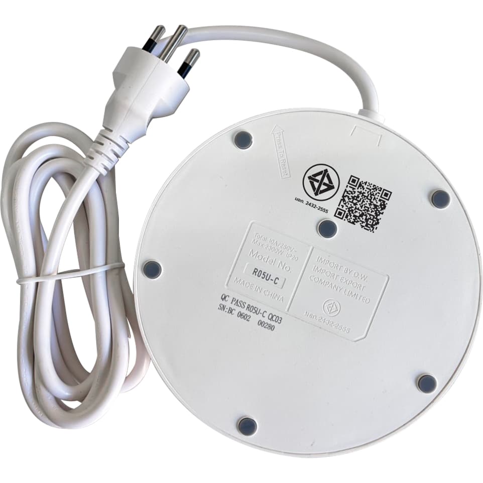 Randy Fast Charger PD20W QC18W ปลั๊กไฟ มอก. ความยาว 2 เมตร พร้อมพอร์ต USB+รองรับการชาร์จ IPAD ได้ รับประกัน 2 ปี รูปที่ 2