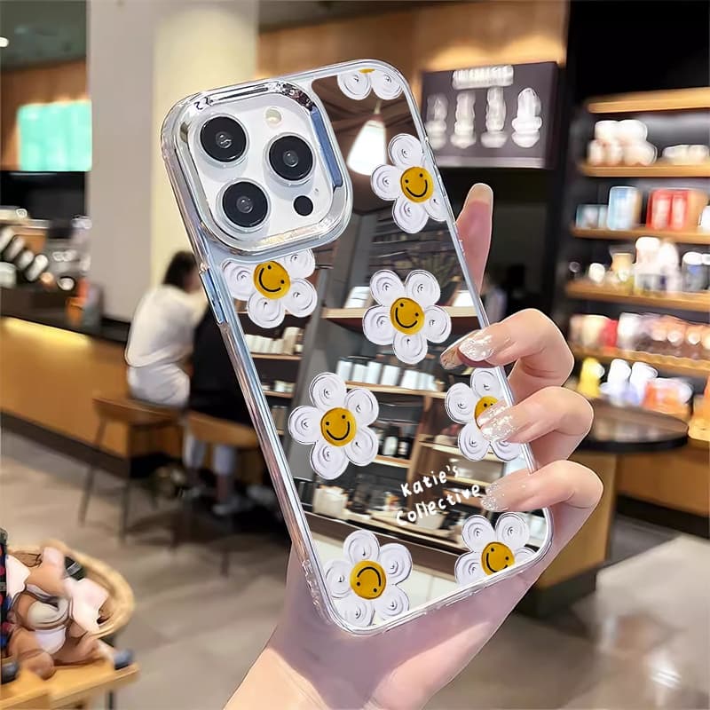 COD Case เคส iPhone 11 13 16 15 14 12 17 Pro Max เคสไอโฟน11 16promax Case ลายดอกไม้ กรณีโทรศัพท์มือถือชุบกระจก รูปที่ 6