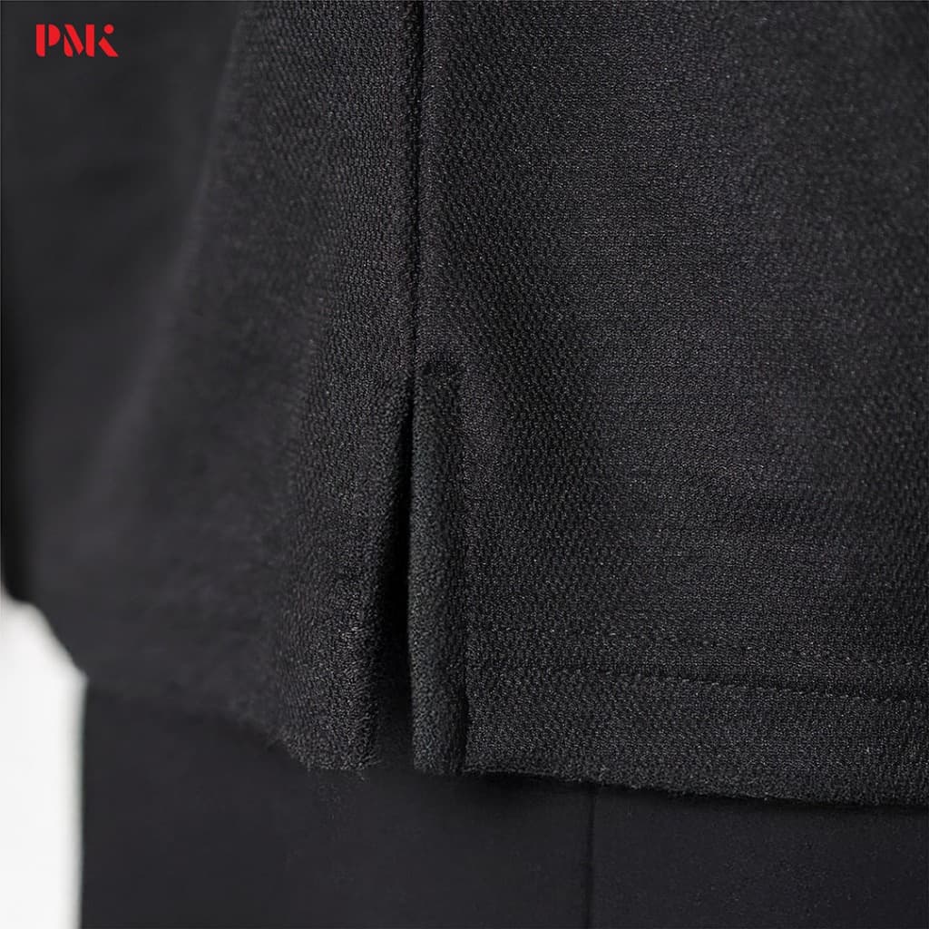 เสื้อโปโล Coolplus Oxy Prime สีดำ-PMKPOLOMAKER รูปที่ 7