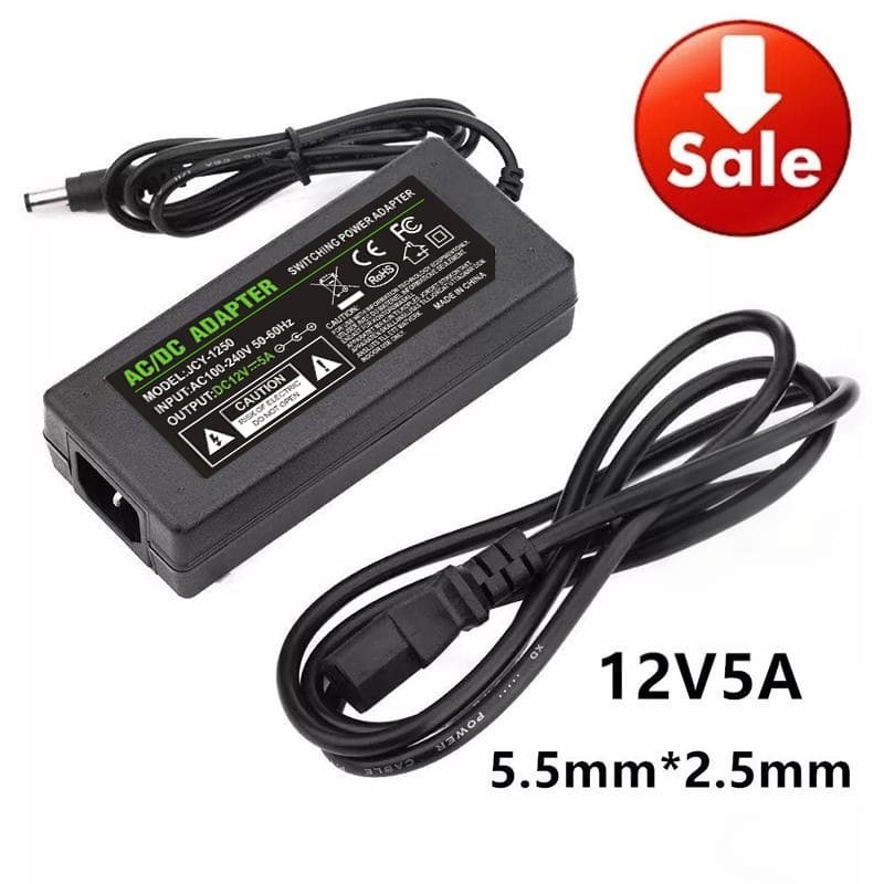 Adapter 12V 5A อะแดปเตอร์ 12โวล์ท5แอมป์ แถมสายไฟ AC รูปที่ 2