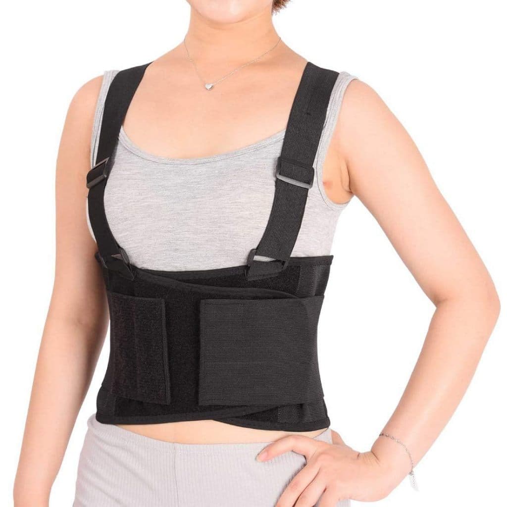 เข็มขัดยกของM,L,XL,XXL ช่วยป้องกันและลดอาการปวดหลัง เข็มขัดพยุงหลังพยุงเอว ใส่ยกของ Back Support Belt เข็มขัดคาดหลัง รูปที่ 3