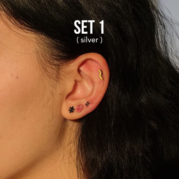 Bemet Ditto stud set ต่างหูสแตนเลส รูปที่ 4