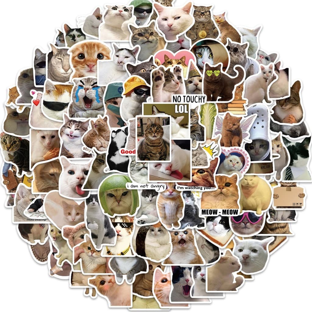จัดส่งจากประเทศไทยstickerแมวน่ารัก สติกเกอร์ กันน้ํา สติกเกอร์สําหรับกระเป๋าเดินทางเคสโทรศัพท์แล็ปท็อปโน้ตบุ๊ รูปที่ 2