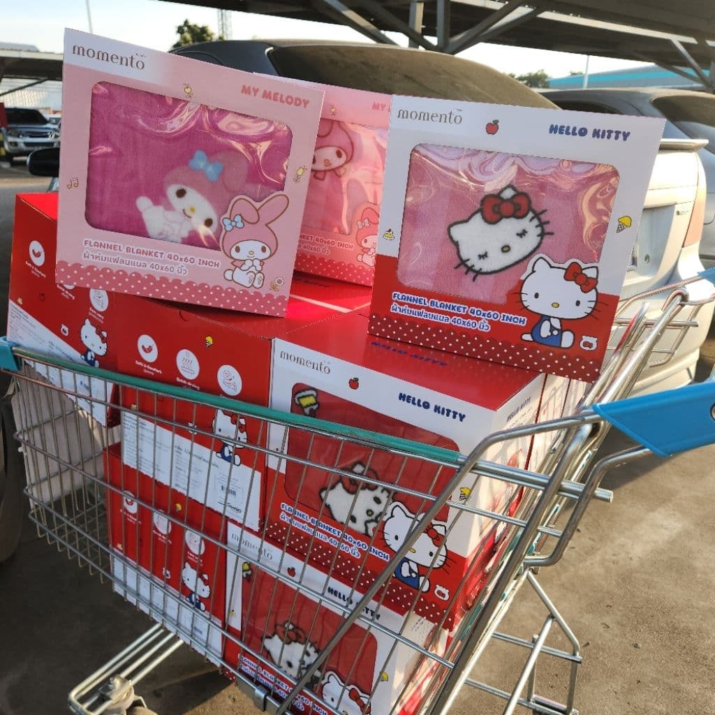งานLotus ผ้าห่มแฟลนเนล Sanrio 40×60 นิ้ว ลิขสิทธิ์แท้ รูปที่ 2