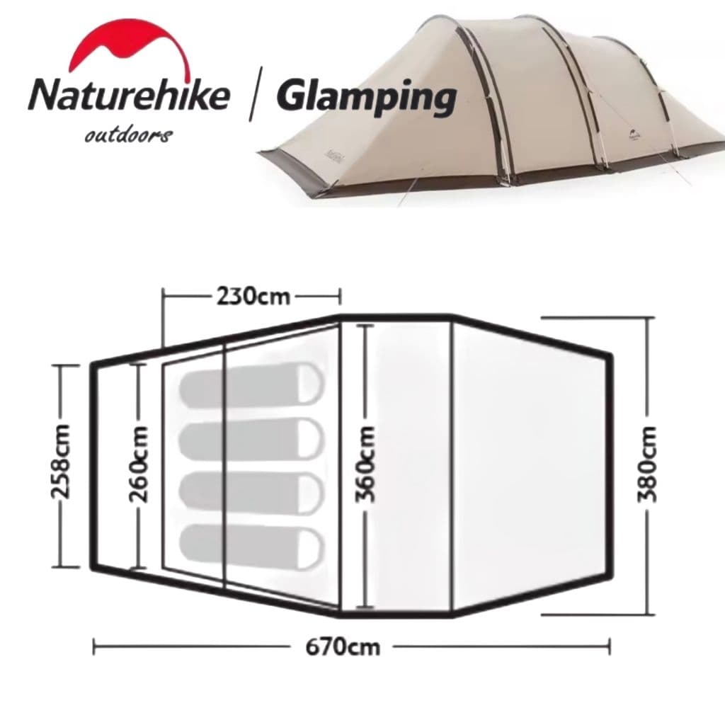 Naturehike กราวชีท รองพื้นเต็นท์ เต็นท์ใหญ่ รูปที่ 9