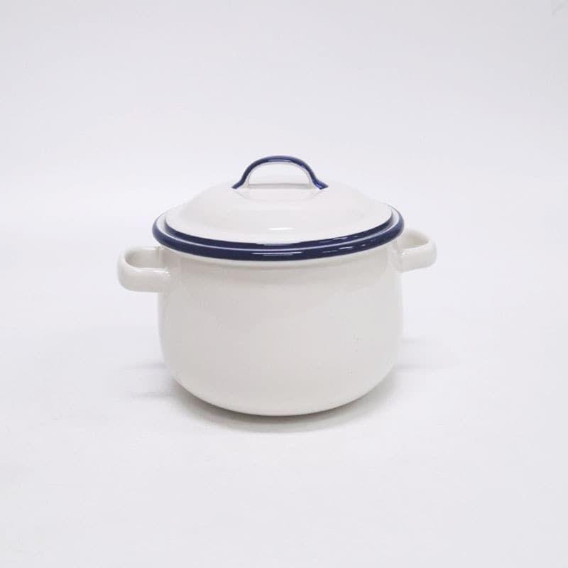 INDRA CERAMIC หม้อโบราณและปิ่นโต ลายสังกะสี เซรามิกเข้าไมโครเวฟได้ *ห้ามตั้งบนเตาแก๊สหรือเตาไฟฟ้า* รูปที่ 4