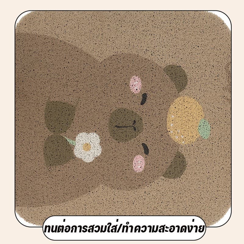 พรมรถยนต์ Capybara ต์ลายการ์ตูน ฟรีไซส์ ที่วางเท้าในรถยนต์ สำหรับรถเก๋งรถกระบะ เสื่อวางเท้า พรมด้านหน้า รูปที่ 6