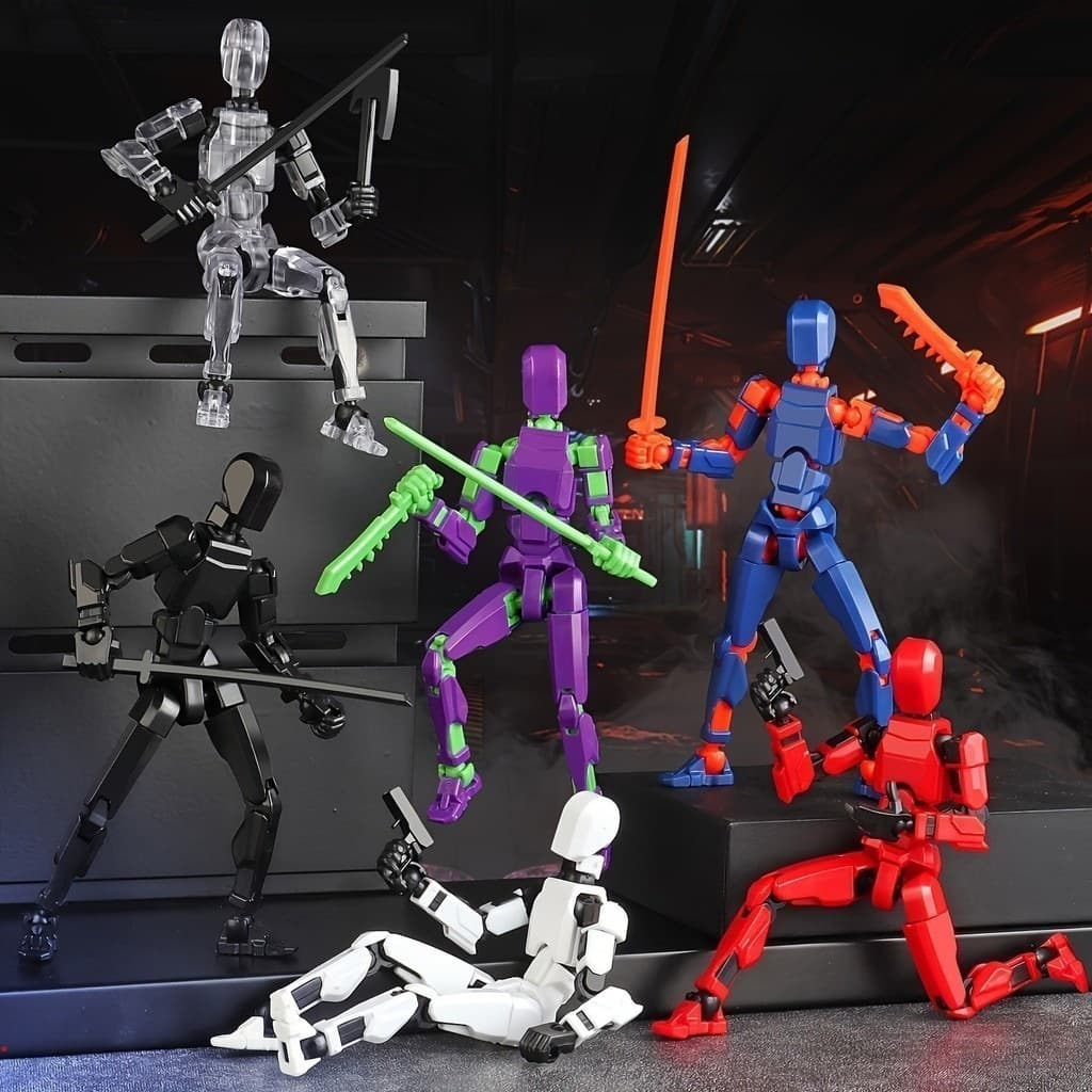 หุ่นยนต์ 3D ข้อต่อขยับได้ ตัวละครอะนิเมะ -ของเล่นปลอม หุ่นยนต์ diy ของเล่นหุ่น robot toy หุ่นยนต์ 13 ข้อต่อ รูปที่ 2