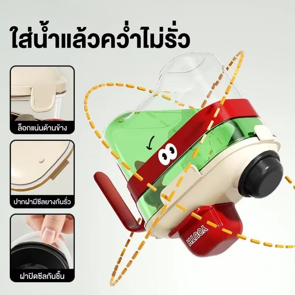 Petcho กล่องใส่อาหารสัตว์เลี้ยง ขวดใส่อาหารแห้ง รูปร่างน่ารัก ฝาปิดแน่น กันความชื้น วัสดุPPปลอดภัย รูปที่ 4
