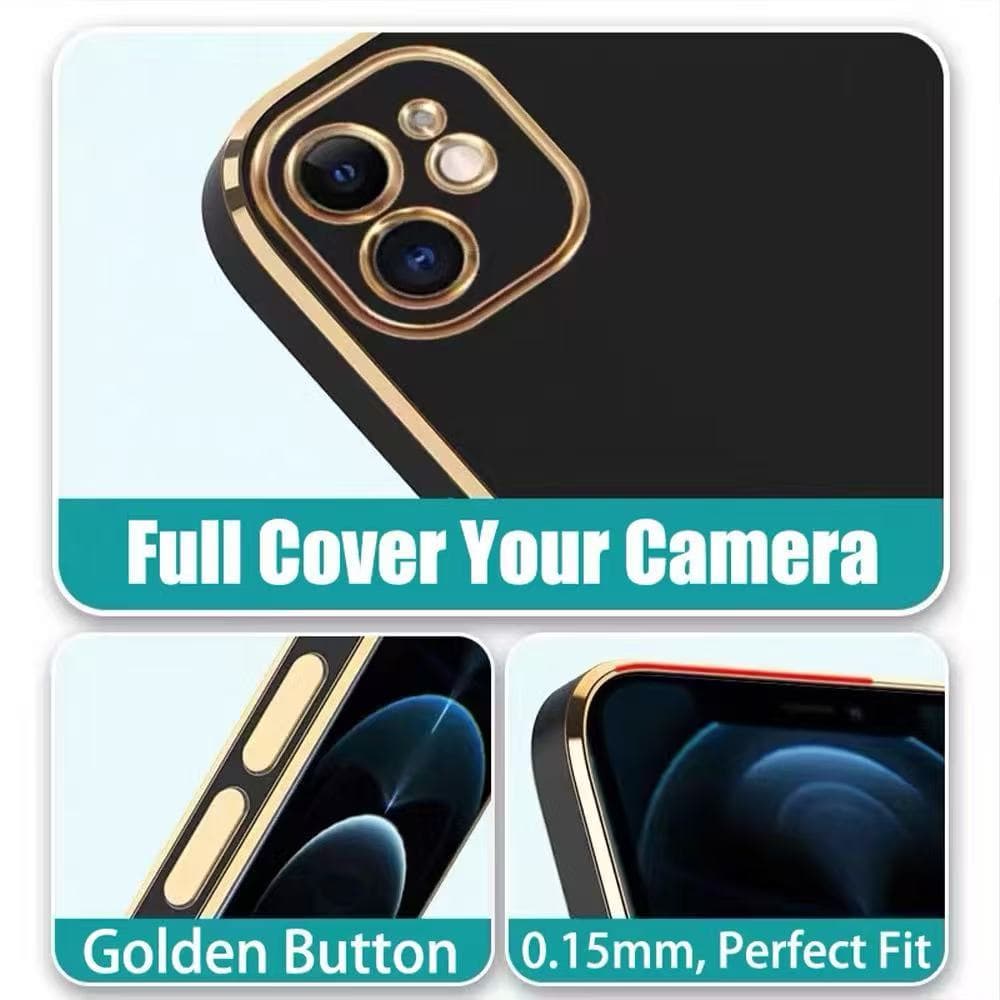 เคสสีพื้น สำหรับ Vivo Y21 Y21T T1X Y33 Y33S Y20 Y20S Y20I Y12A Y12S Y3S Y11 Y12 Y15 Y17 Y15S Y01 Y01A V60 V50ขอบเงา รูปที่ 2